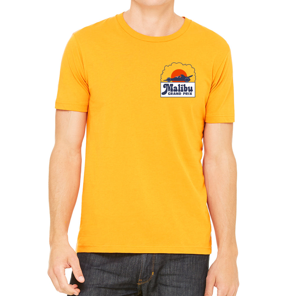 Malibu Grand Prix Men's Yellow T-Shirt