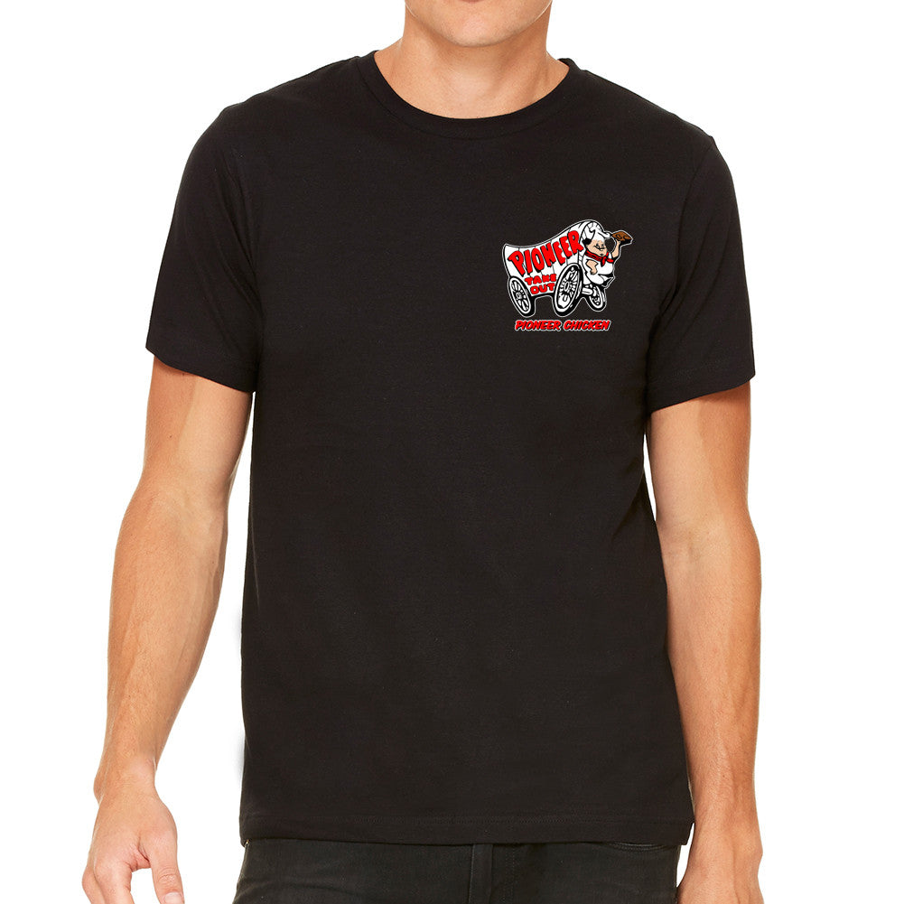 Pioneer Chicken Men's Black T-Shirt