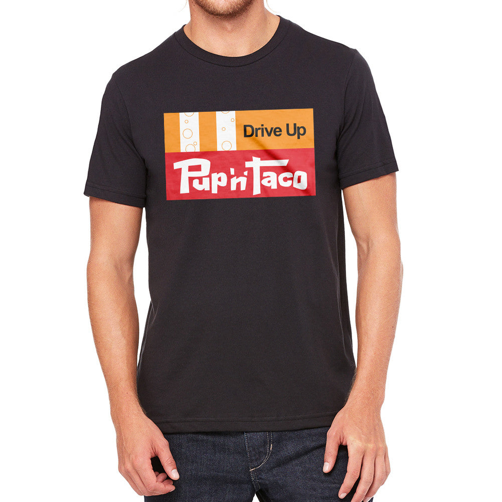 Pup 'N' Taco Men's Black T-Shirt