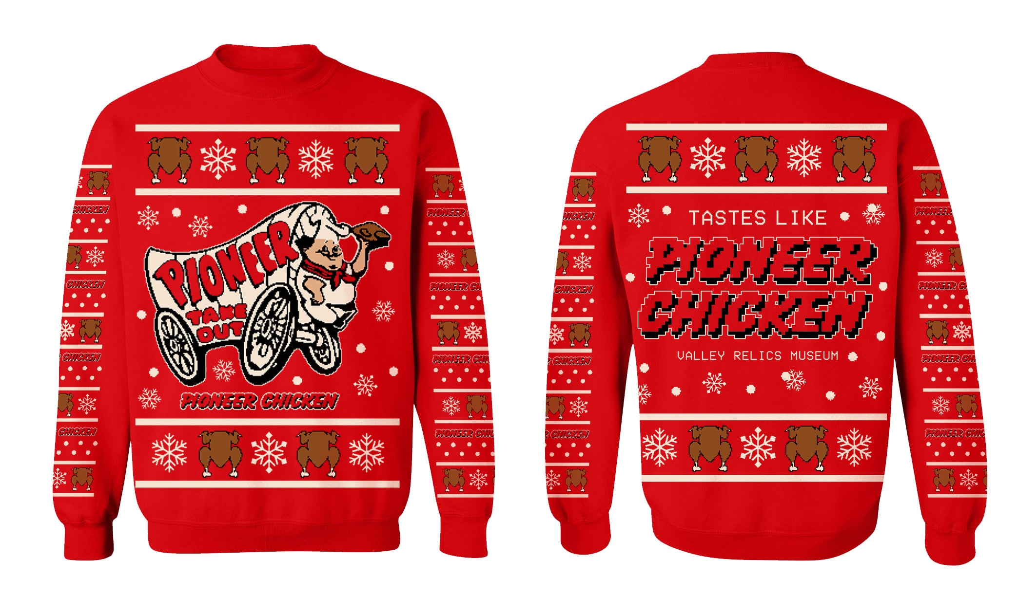 PIONEER CHICKEN CHRISTMAS SWEATER