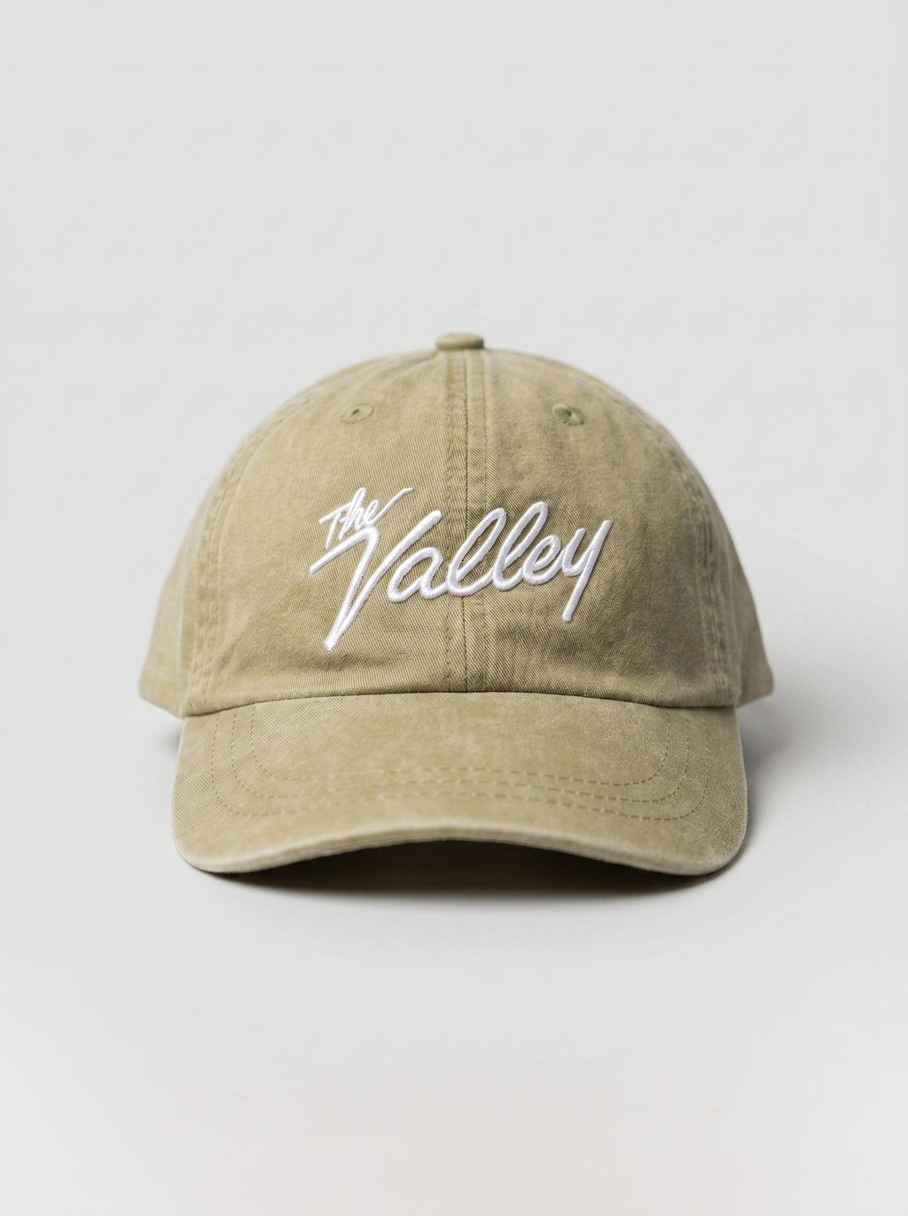 The Valley Dad Hat- Green Acid Wash