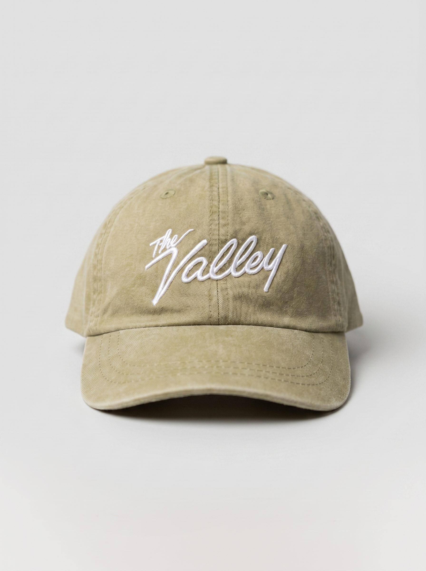 The Valley Dad Hat- Green Acid Wash